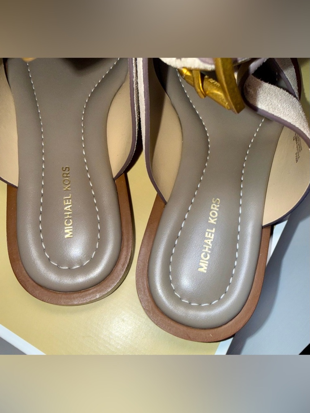 Michael Kors birch Irene Sandals 7 - Picture 11 of 14
